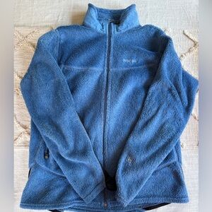 Patagonia women’s blue fleece size large.
